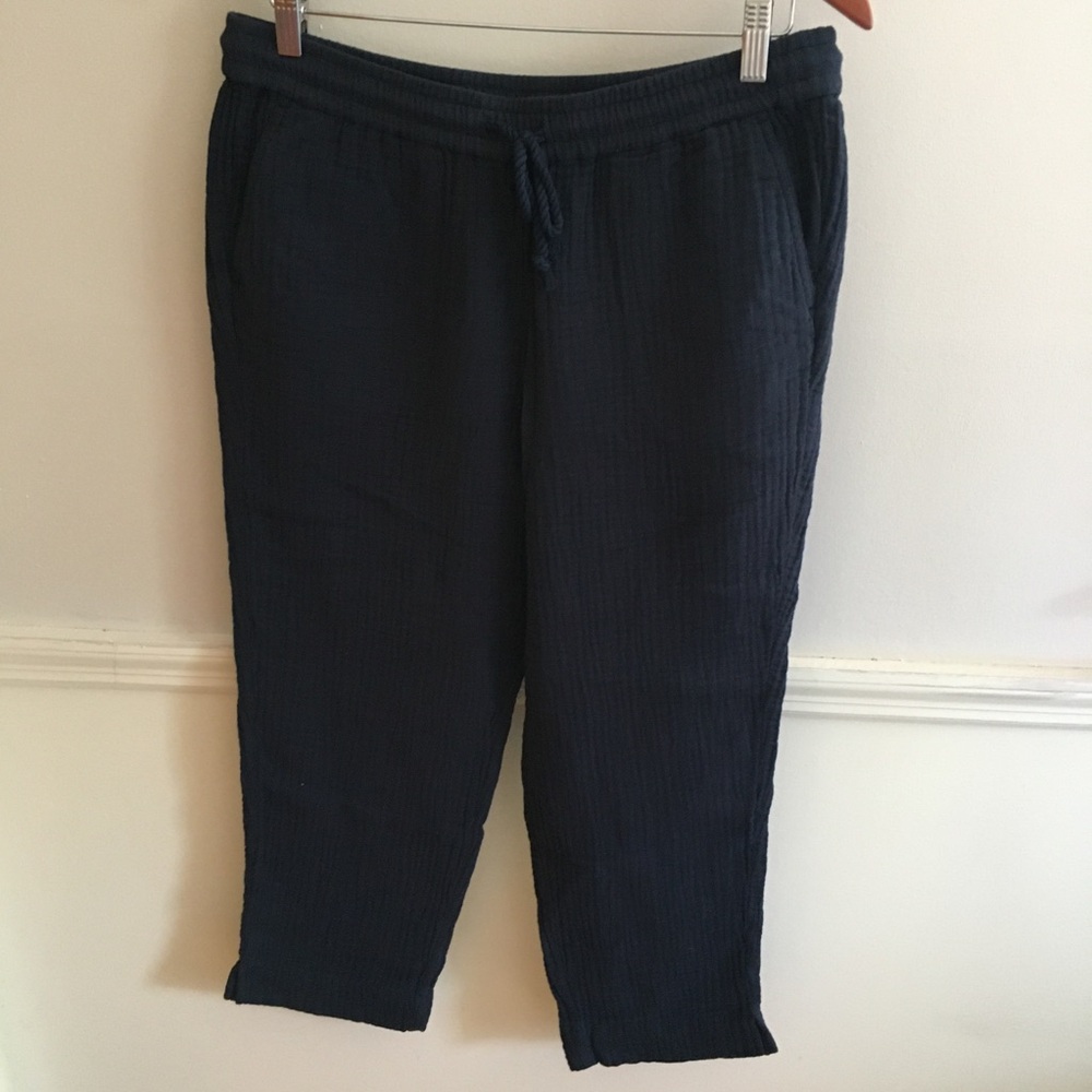 NWT J JILL Pull-on Navy Drawstring Pants Sz Small Petite